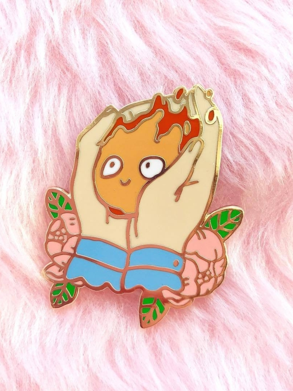 Howl's Moving Castle fantasy pin Calcifer by nothernspells